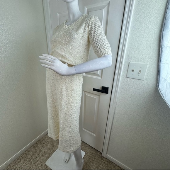 MARISA CHRISTINA VINTAGE V-neck henley sweater With Same Brand Skirt.  #181 - Picture 3 of 12